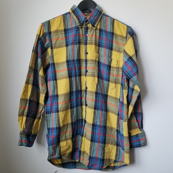 Vintage Sears men's plaid flannel button down top - Picture 10 of 10